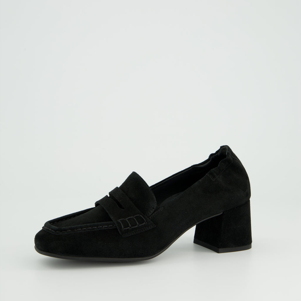 Paul Green Black Suede Slip On|3861004