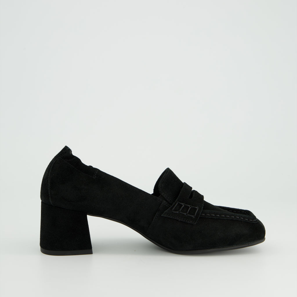 Paul Green Black Suede Slip On|3861004