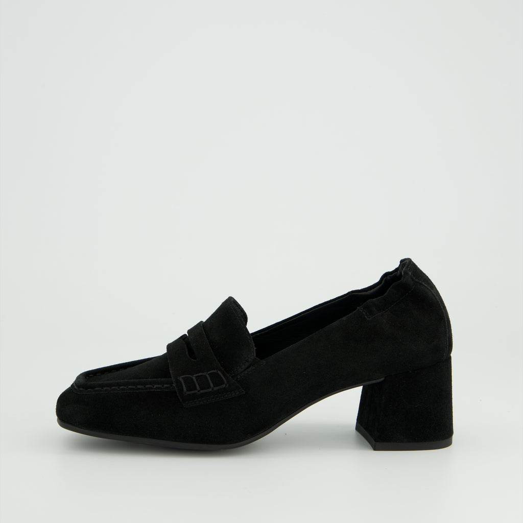 Paul Green Black Suede Slip On|3861004