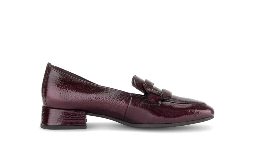 Gabor Burgundy Patent Loafer|400201006