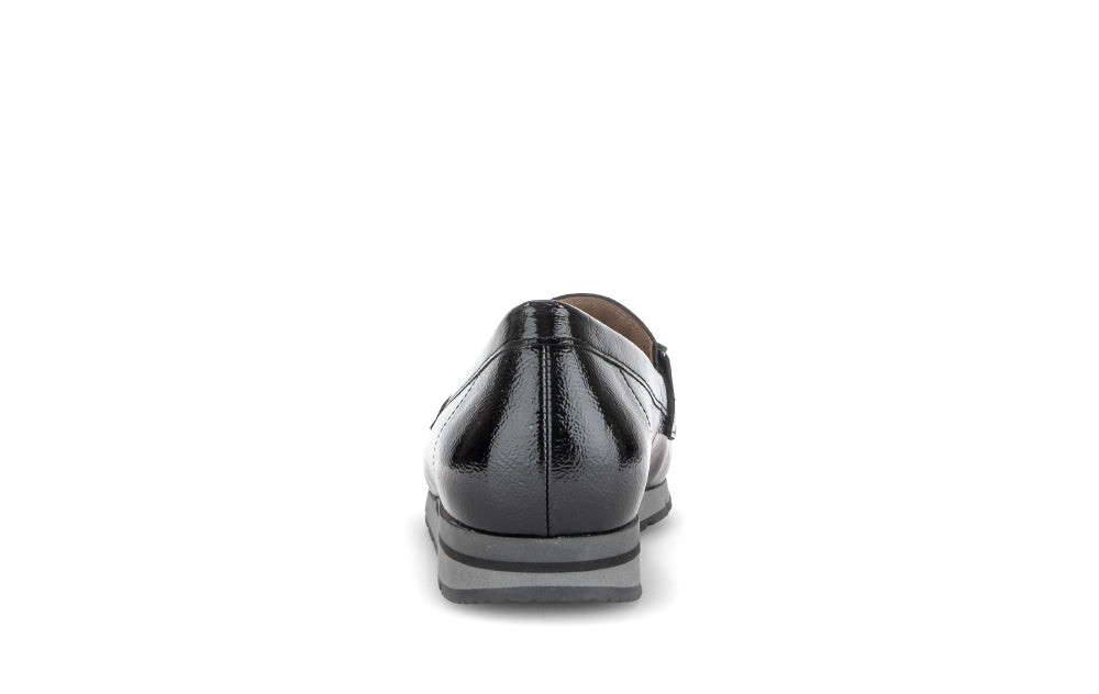 Gabor Black Patent Loafer|400401003