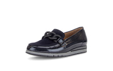 Load image into Gallery viewer, Gabor Navy Patent Loafer|400401004
