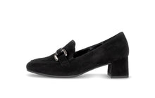 Load image into Gallery viewer, Gabor Black Suede Shoe|401202001
