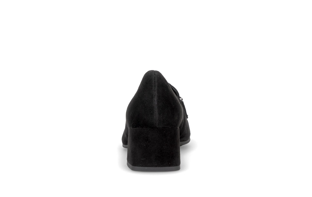 Gabor Black Suede Shoe|401202001