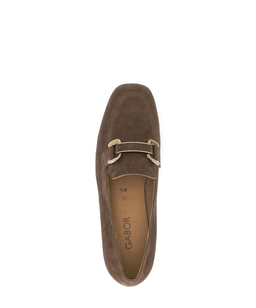 Gabor Brown Suede Shoe|401202004