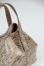 Load image into Gallery viewer, Laura Di Maggio Metallic Zebra Bag|421ZEB
