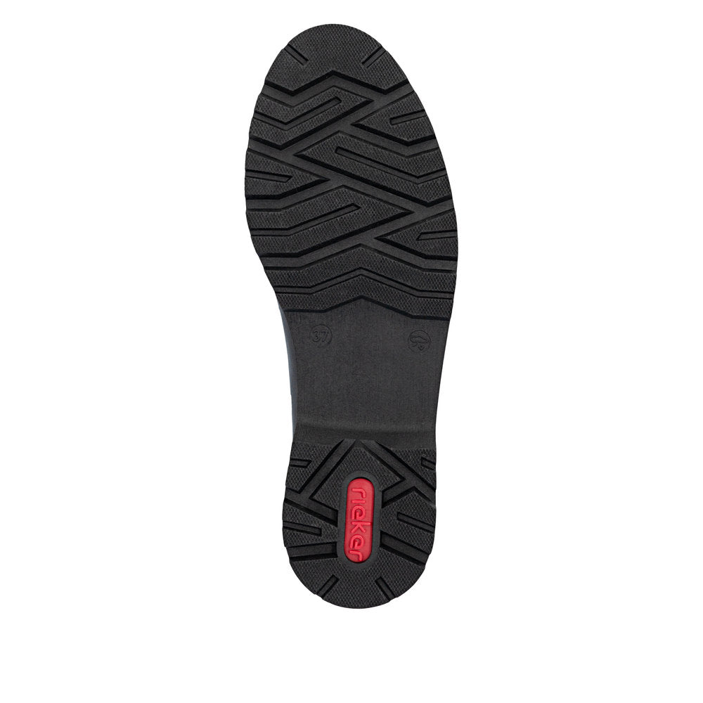Rieker Black Loafer with Buckle|4555300