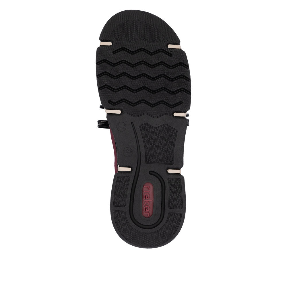 Rieker Burgundy Comfort Trainer|4597336