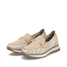 Load image into Gallery viewer, Rieker Multi Beige Comfort Wide Fit Loafer|4904262

