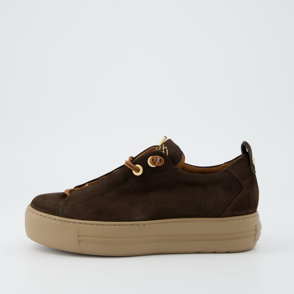 Paul Green Brown Nubuck Super Soft Trainer|5017448