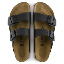 Load image into Gallery viewer, Pair of brown sandals with black straps on a white background
