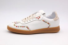 Load image into Gallery viewer, Meline White Leather with Studs Trainer|529R14882
