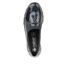 Load image into Gallery viewer, Rieker Black Patent Loafer|5375100B

