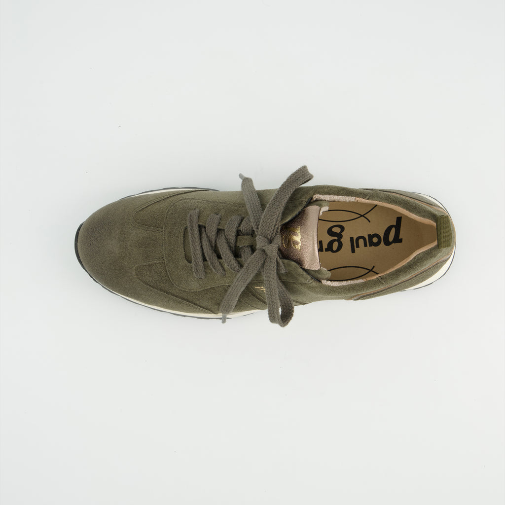 Paul Green Green Suede Trainer|5392162