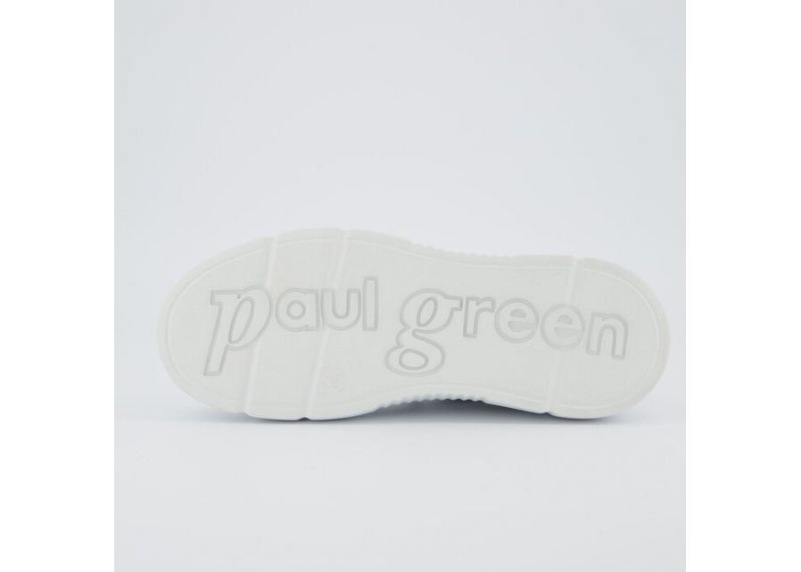 Paul Green White Leather Platform Trainer|5418030