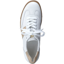 Load image into Gallery viewer, Paul Green White &amp; Taupe Retro Trainer| 5450010

