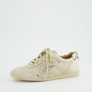 Paul Green  Beige & Leo Print Trainer|5540029