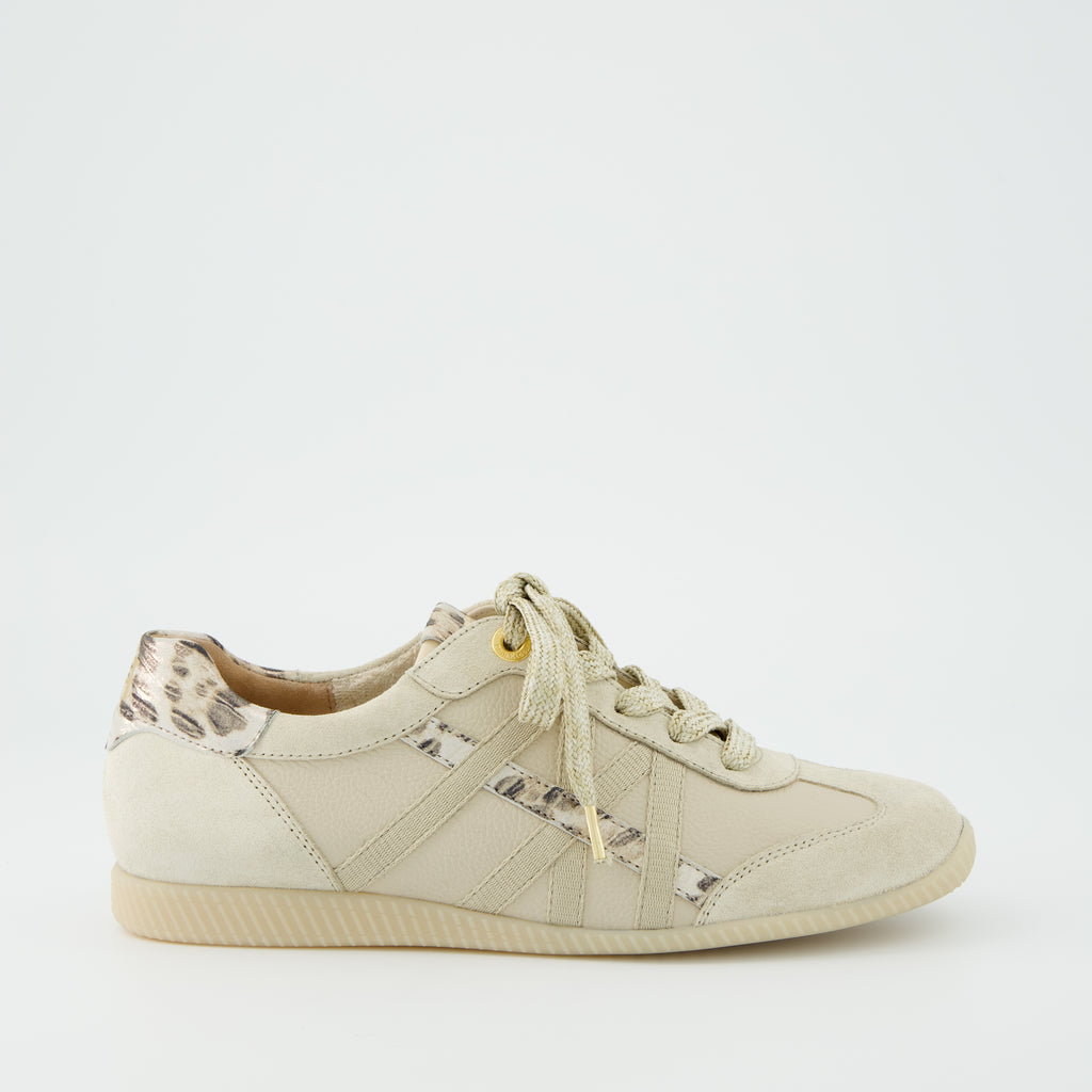 Paul Green  Beige & Leo Print Trainer|5540029