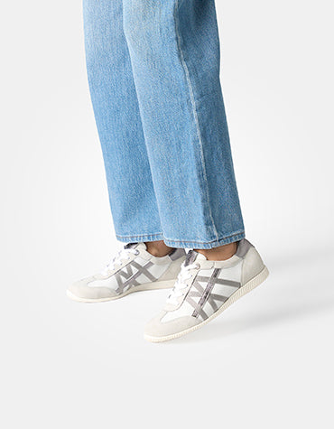 Paul Green Leather Retro Trainer |5540039