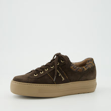 Load image into Gallery viewer, Paul Green Dark Brown Platform Trainer|5567001
