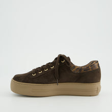 Load image into Gallery viewer, Paul Green Dark Brown Platform Trainer|5567001
