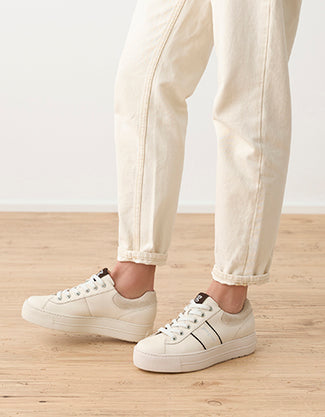 Paul Green Beige Platform Trainer |5567003