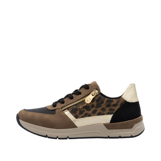 Rieker Leo Print and Mixed Material Trainer|5890224