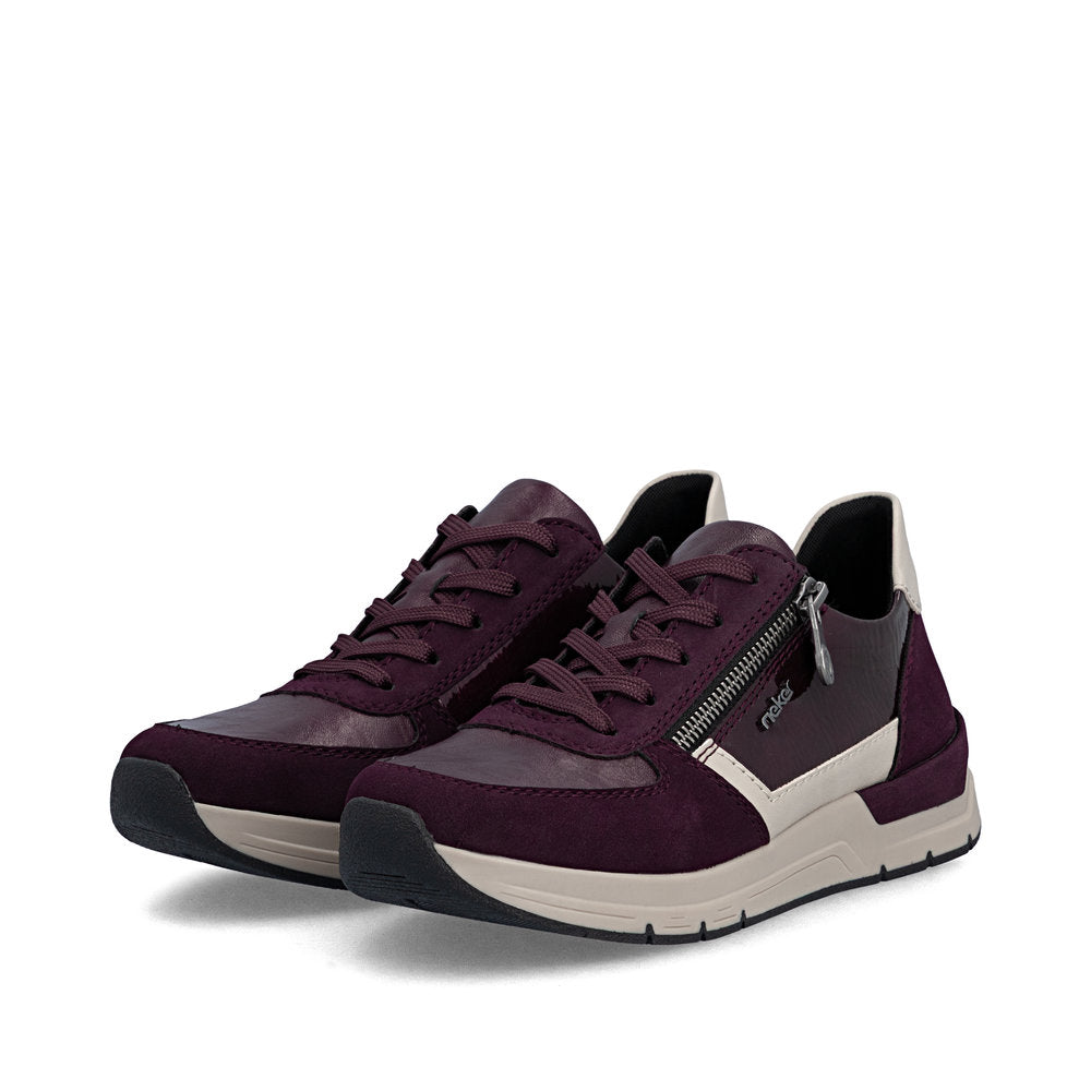 Rieker Burgundy Multi Trainer|5890235