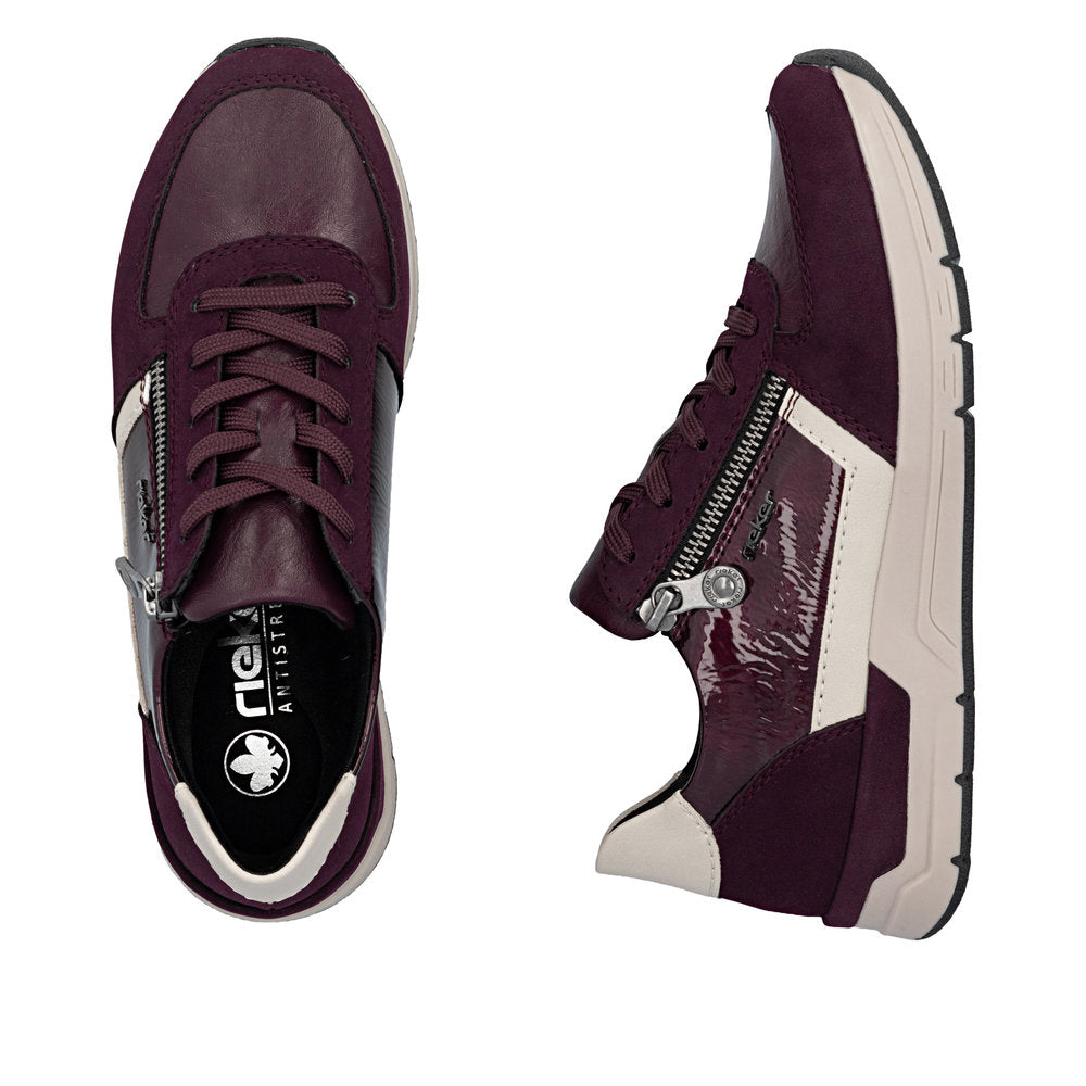 Rieker Burgundy Multi Trainer|5890235