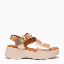 Load image into Gallery viewer, Oh My Sandals Gold Platform Sandal|5969GLD
