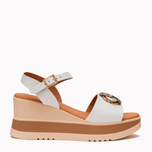 Load image into Gallery viewer, Oh My Sandals White Wedge|5984WHT

