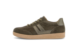Gabor Green Suede Trainer|601101001