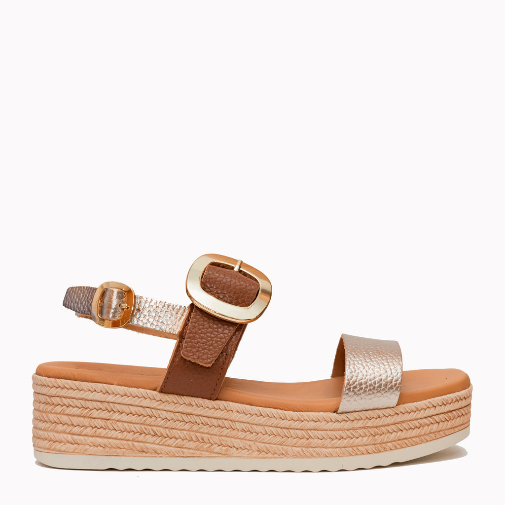 Oh My Sandals Brown Platform|6024BRN