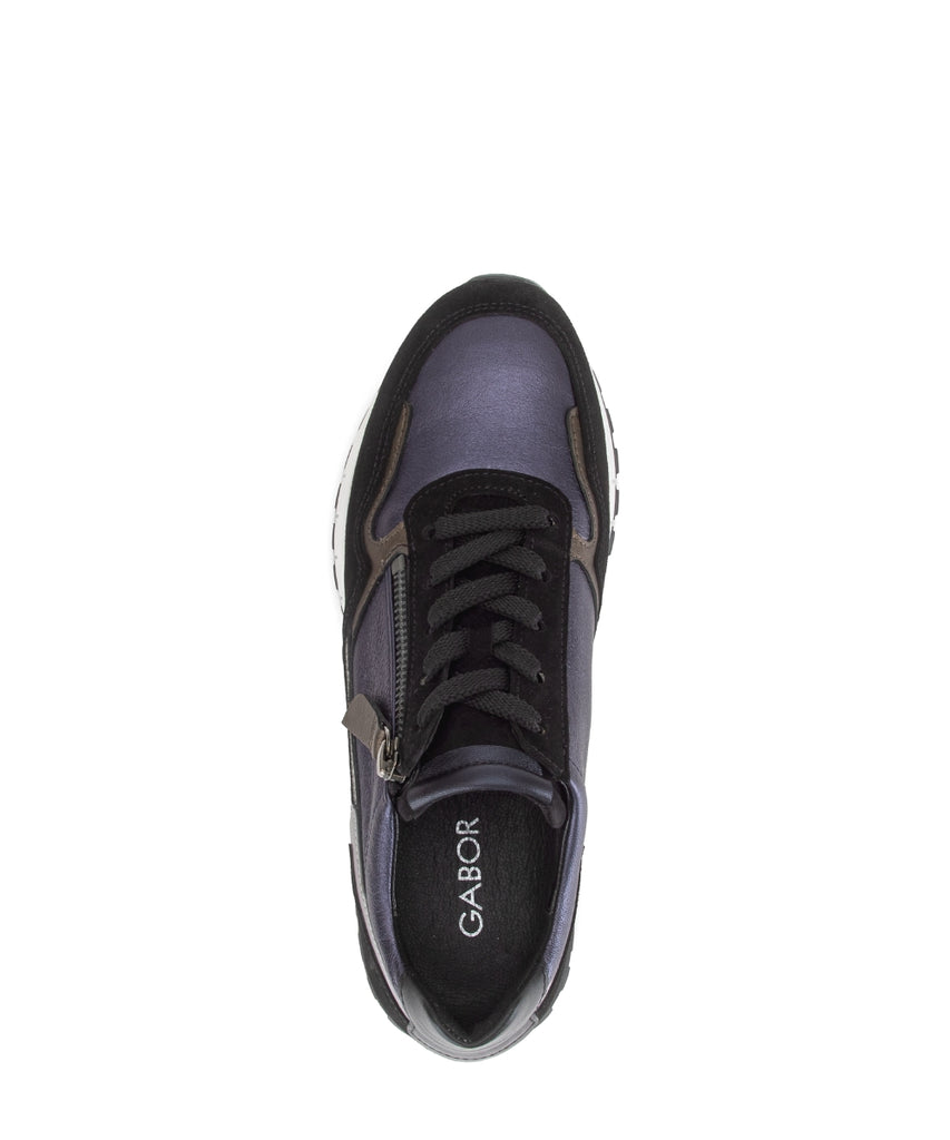 Gabor Exra Wide Fit Blue Trainer|602901003
