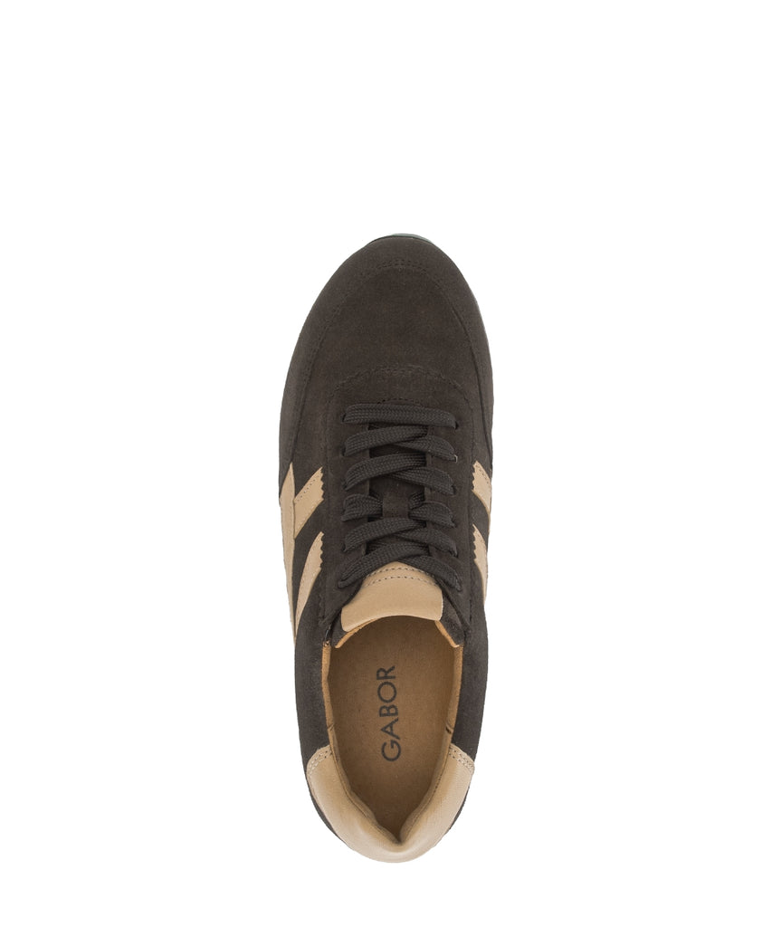 Gabor Extra Wide Fit Brown Trainer|603201003