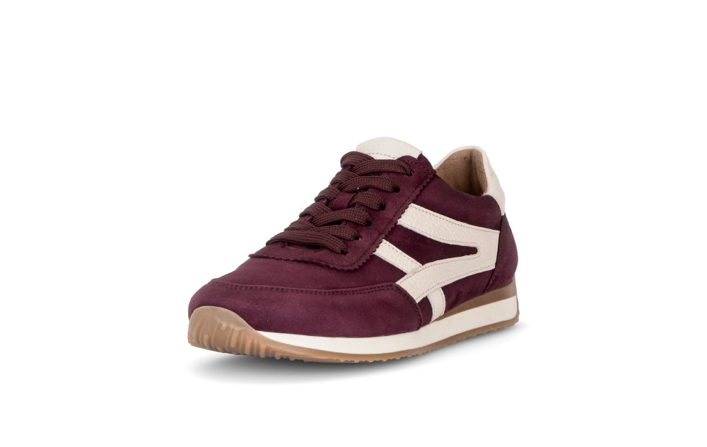 Gabor Burgundy Extra Wide Fit Trainer|603201004