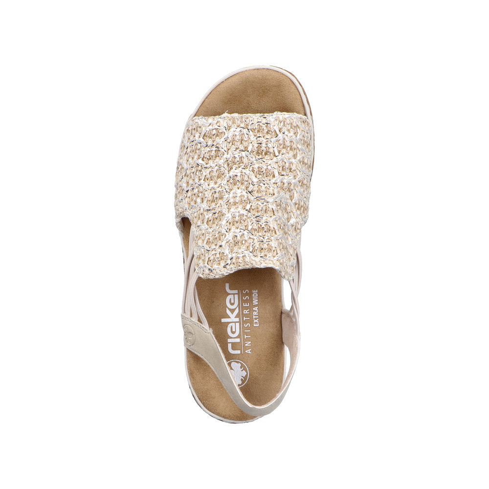 Rieker Beige Comfort Sandal|6274160