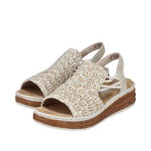 Load image into Gallery viewer, Rieker Beige Comfort Sandal|6274160
