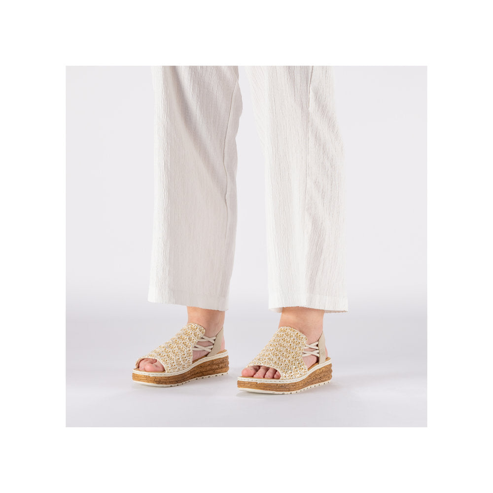 Rieker Beige Comfort Sandal|6274160