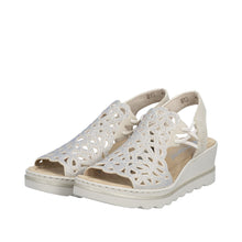 Load image into Gallery viewer, Rieker Beige Wedge Comfort Sandal|6746562
