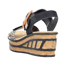Load image into Gallery viewer, Rieker 6817600 - Mini Wedge Sandal
