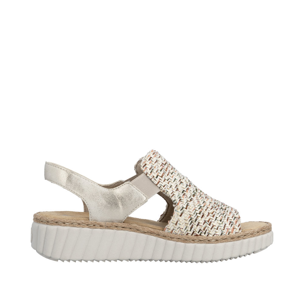 Rieker Wide Fit Comfort Wedge Sandal|69276600