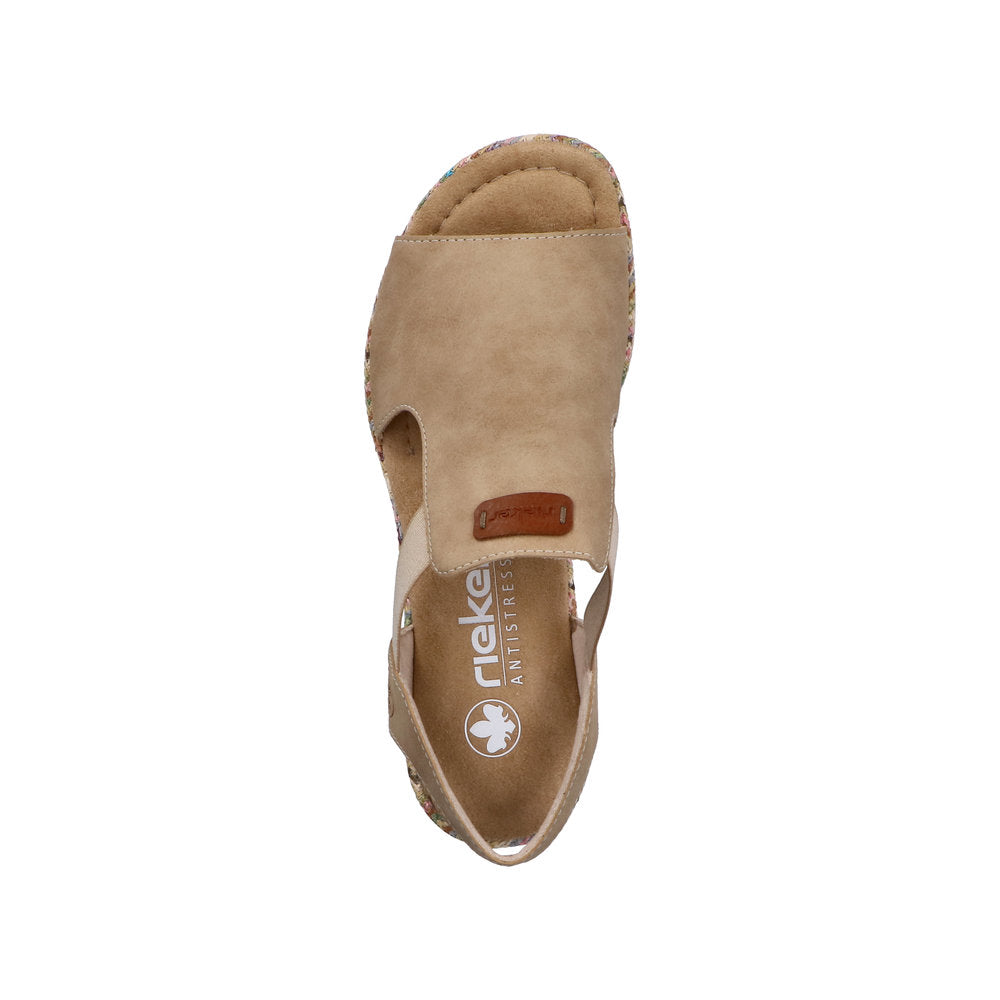 Rieker Brown Platform Sandal|6947260
