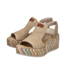 Load image into Gallery viewer, Rieker Brown Platform Sandal|6947260
