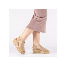 Load image into Gallery viewer, Rieker Brown Platform Sandal|6947260
