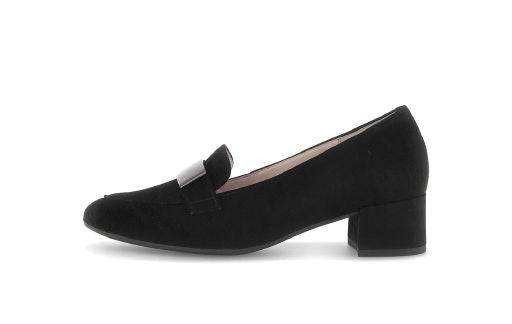 Gabor Black Suede Pump|7143217, autumn winter 2025