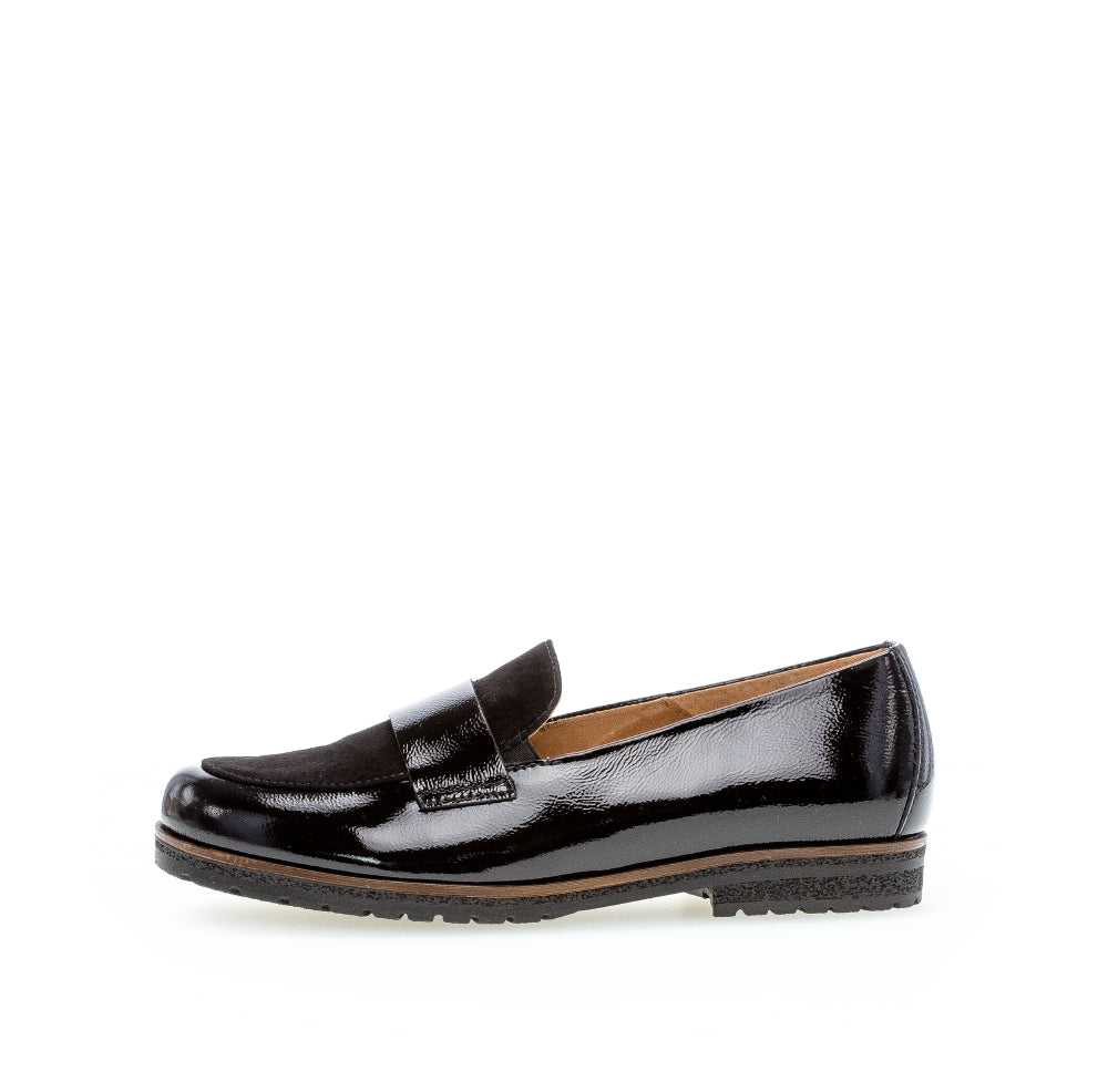 Gabor Wide Fit Black Loafer|7204237, Autumn Winter 2025