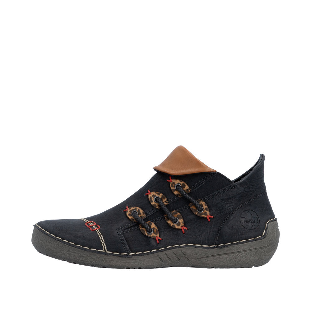 Rieker Black Ankle Boot|7258100