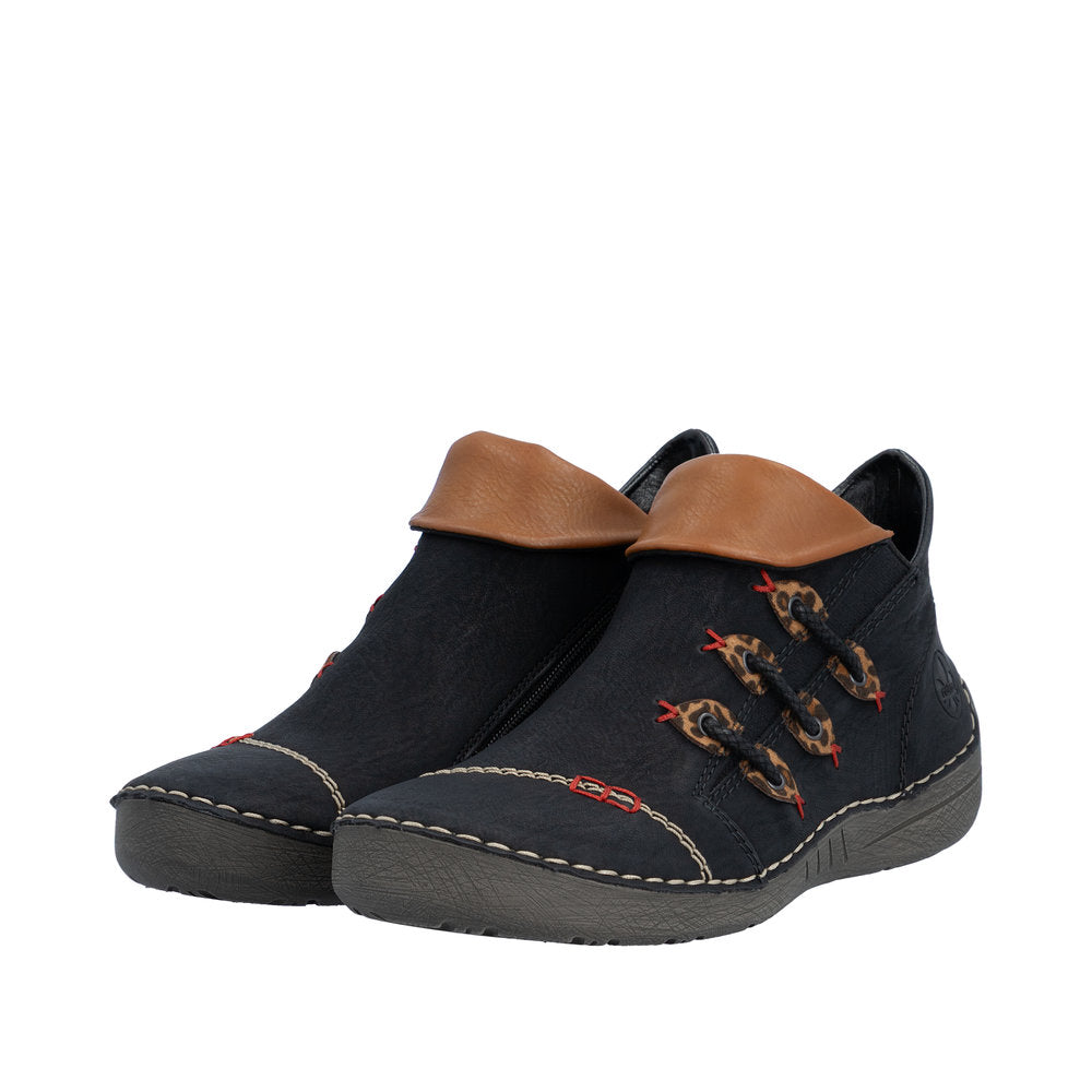 Rieker Black Ankle Boot|7258100