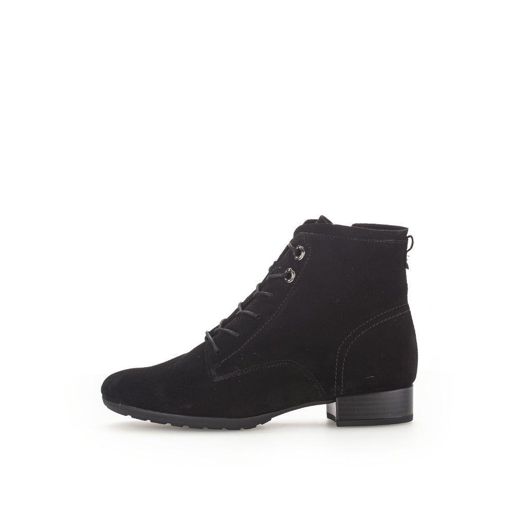 Gabor Wide Fit Suede Ankle Boot|7271537BK, autumn winter 2025